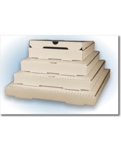 14" Plain White Pizza Box Corrugated (50)